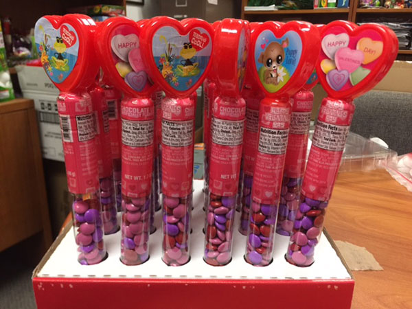 Bee International Plastic Heart Tubes with Chocolate Lentils Recall