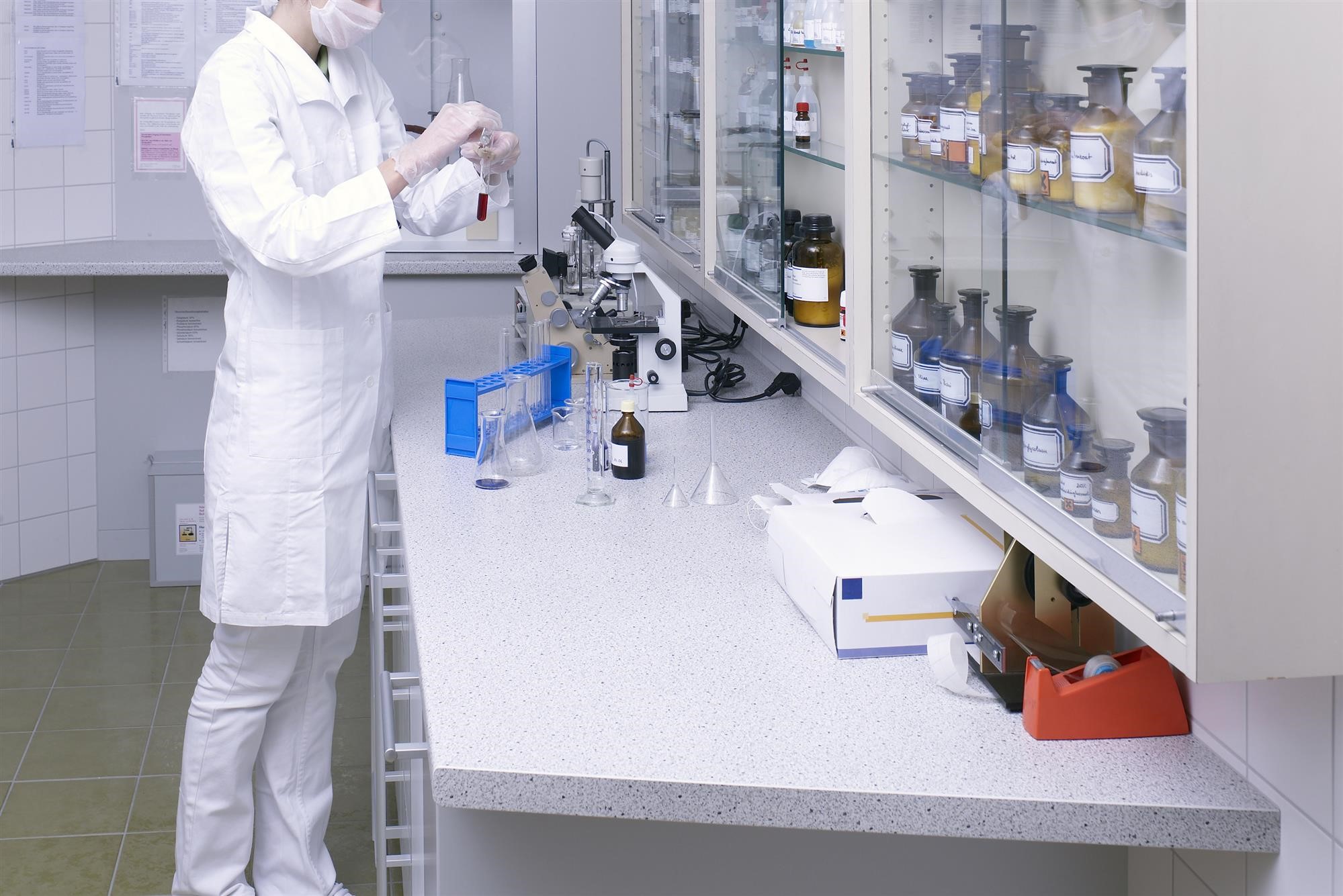 Pharmaceutical Scientist Working in Lab